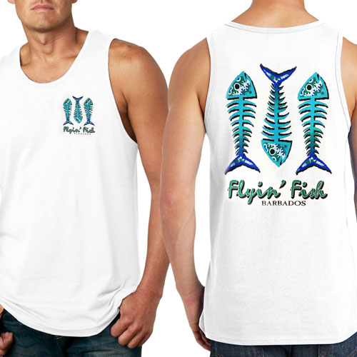 flying fish brand, Bajan brands, barbados, men's apparel, tank top