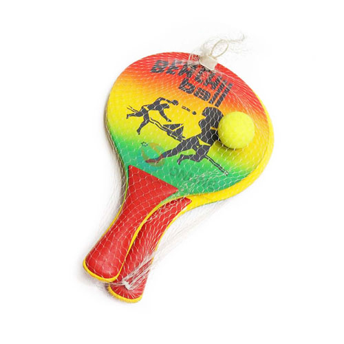 Barbados Beach Gear - Reggae Color Beach Paddle Tennis Paddles and Ball